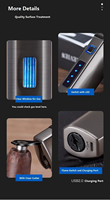Briquet Électrique Écologique Avancé 2026 - Accessoire Fumeur Portable en Métal Coupe-Vent Rechargeable par USB