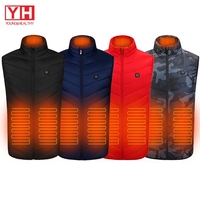 Gilet Chauffant Thermique de Haute Qualité pour Homme, Veste Chauffante Légère à Chargement USB, Gilet en Duvet Chauffant à 2 Zones