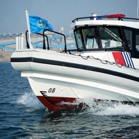 Bateau de patrouille rapide en aluminium Grandsea de 25 pieds, bateau de patrouille maritime à vendre