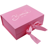 Offre Spéciale Boîte Beauté Rose Pliable Magnétique en Carton pour Vernis à Ongles, Sérum Visage, Maquillage, Perruque, Emballage Cadeau ou Bijoux