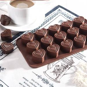 Heart-Shaped Silicone Chocolate <b>Mold</b> Valentine's Day Non-Stick Flexible for <b>Cake</b> Sustainable Kitchen Baking Tool - Product Image 4