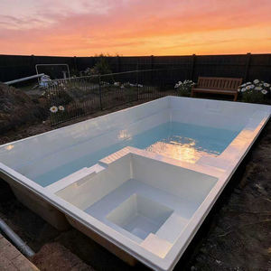 Piscine de spa jacuzzi extérieure préfabriquée sur mesure, piscine pour enfants en fibre de verre, grande taille, piscine enterrée pour maison - Product Image 2