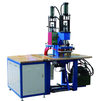 Mesin Embossing Frekuensi Tinggi Baru dari Pabrik Xin Guang, USB Disk, Pedal Kaki Dua Kepala, 5kW 220V/50Hz 27.12MHz, Panas PVC