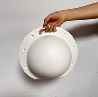 Boîte en carton de pulpe de bagasse de bambou blanchie pour cadeaux avec poignée