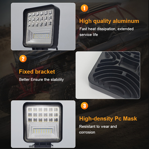 Nouveau bon prix lumière blanche IP67 9-36V 126W aluminium moulé sous pression Super lumineux montage universel phare de camion auxiliaire LED brouillard - Product Image 6