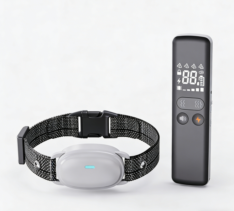 Mi'mo'f'pe't E1 Portable Wireless Pet Fence - Modern Dog Training Collar with Be