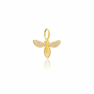 <b>Bee</b> Charm Zircon Stoned <b>Bee</b> Charm Wholesale Handmade Turkish 925 <b>Silver</b> Sterling Charm Trendy Fashion for Woman - Product Image 2