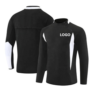 Ultima Giacca Impermeabile Antivento a Doppio Strato per Club di <span class=keywords><strong>Calcio</strong></span>, <span class=keywords><strong>Blu</strong></span> con Zip 1/4, <span class=keywords><strong>Tuta</strong></span> <span class=keywords><strong>da</strong></span> Allenamento Calda per <span class=keywords><strong>Calcio</strong></span> - Product Image 3