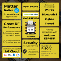 Kit de développement super mini JQJ XIAO ESP32 C6 & C3 & S3 & Wio-SX1262 Meshtastic LoRa