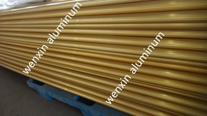 25*0.7mm Pale <strong>Gold</strong> Aluminum <strong>Curtain</strong> <strong>Rod</strong> Manufacture - Product Image 6