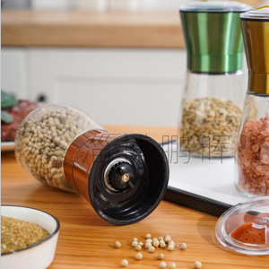 Juego <span class=keywords><strong>de</strong></span> molinillo <span class=keywords><strong>de</strong></span> <span class=keywords><strong>sal</strong></span> y pimienta <span class=keywords><strong>de</strong></span> 6oz, coctelera <span class=keywords><strong>de</strong></span> vidrio con cabezal <span class=keywords><strong>de</strong></span> color, Salero y pimentero recargable <span class=keywords><strong>de</strong></span> uso diario - Product Image 2