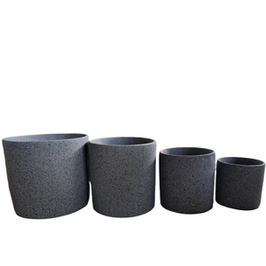 Pot à orchidées élégant, de haute qualité, écologique, moderne, en fibrociment, grande capacité 20L, léger, durable, sculpté à la main, pour le sol - Product Image 6