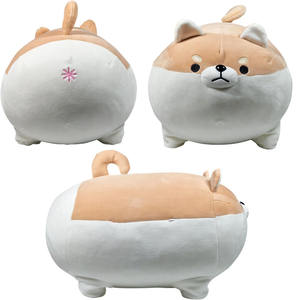 Peluche de Animal de Peluche, Almohada de Perro Corgi de Peluche Suave, Almohada de Cuerpo de Anime Kawaii, Almohada Regordeta para el Hogar, Lindos Regalos de Corgi, Almohadas de Perro Blanditas - Product Image 3