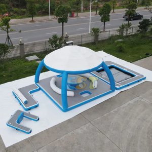 Inflatable nổi nền tảng giường Inflatable nước nổi thuyền đảo công viên nước Inflatable nổi đảo Lounger - Product Image 6