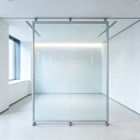 Cloison de séparation personnalisée pour bureau, entreprise, maison, écran de confidentialité mobile pliable à 4 panneaux avec roulettes