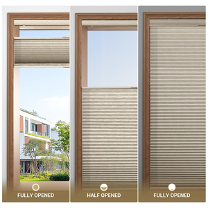 Top Down Bottom Up Blackout Cellular Shades <span class=keywords><strong>Jacquard</strong></span> Process Fabric Stores en nid d'abeille Réduction du bruit Balance de température Sans fil - Product Image 3