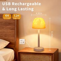 Lampe de douche LED étanche, projecteur d'ondes océaniques, commande tactile et télécommande, lampe de table rechargeable sans fil pour salle de bain et chambre à coucher