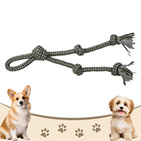 Jouets de corde en polyester pour animaux de compagnie en gros d'usine Caractéristiques interactives pour la formation Endurance Nettoyage des dents Chiens à mâcher
