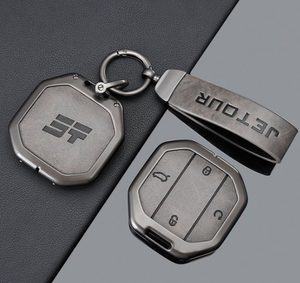 เคสกุญแจหนังหรูหราทันสมัย ผลิตจากโลหะผสมสังกะสี สำหรับ Jetour T1 T2 <span class=keywords><strong>Idm</strong></span> รุ่นปี 2026 พร้อมอุปกรณ์เสริมโลหะ - Product Image 4
