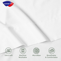 Draps de lit d'hôtel de luxe 100 % coton pur, vente en gros d'usine, tailles Twin, King, Queen, adaptés aux chambres d'hôtel