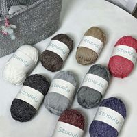 100 grammes de fil argenté brillant en coton creux tissé à la main
