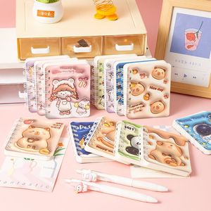 A7 Spiral Bound Mini Notebook PP Cover Lamination Printing Portable Gift <b>Notepad</b> - Product Image 1