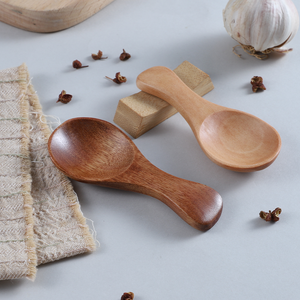 Cuillères doseuses miniatures en bois personnalisées, modernes, à manche court, écologiques, jetables pour café, miel, thé - Product Image 5