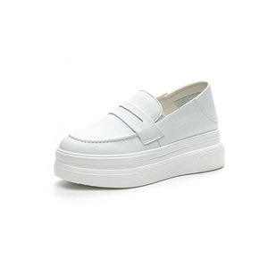 Women's <b>White</b> Sneakers with Thick Soles <b>Heel</b> Lift Lightweight Breathable Casual Shoes Spring Summer 2026 - Product Image 1
