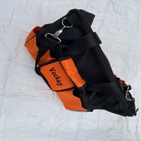 Bolsa de Cintura de Cuero Marrón Impermeable de la Marca Veekay Tools, con Capacidad para 200 lb y Cierre de Hebilla