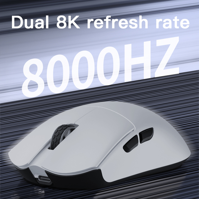 Custom Darmoshark Large Hand Gaming Mouse Lightweight Wireless 8K Three Mode Esports Mouse Controller for Consumer Electronics