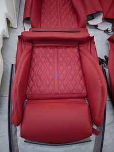 Housses de siège de voiture en cuir matelassé rouge diamant de luxe pour BMW, protections de sièges auto respirantes, ensemble complet d'intérieur haut de gamme - Product Image 2