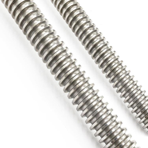 Vis à double extrémité en acier zingué Wangxuan M8 DIN975, tige filetée pleine longueur - Product Image 1