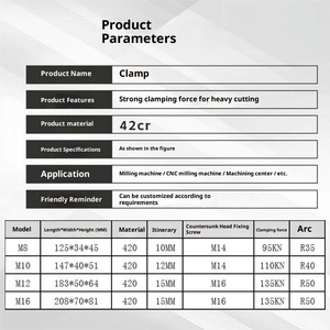 Morsa di precisione multi-stazione a fissaggio laterale anti-deformazione per lavorazione CNC, pinza monodirezionale per impieghi gravosi, morsetto OK - Product Image 3