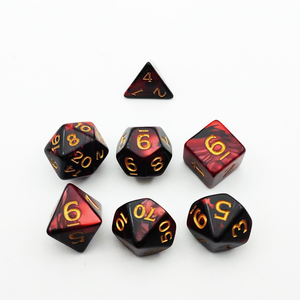 Juego de dados poliédricos de doble color personalizados al por mayor-Juego de dados poliédricos de mazmorras y dragones - Product Image 6