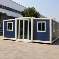 Maison préfabriquée en conteneur extensible personnalisée de 20 pieds ou 40 pieds avec salle de bain, villa, studio de jardin préfabriqué, maison portable, maison modulaire