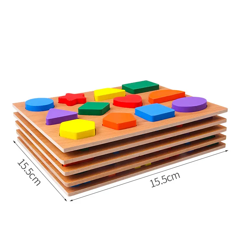 Montessori teaching AIDS, alphanumeric panels, jigsaw puzzle shapes, matching cognitive toys for early education children