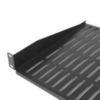 Rak Server 19 Inch 1U Berventilasi, Baja Canai Dingin, Tugas Berat, untuk Kabinet Jaringan