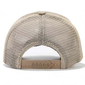 หมวกเบสบอลทรูเกอร์สไตล์วินเทจ5แผงด้านหลังตาข่ายออกแบบโลโก้ได้ตามต้องการ - Product Image 3