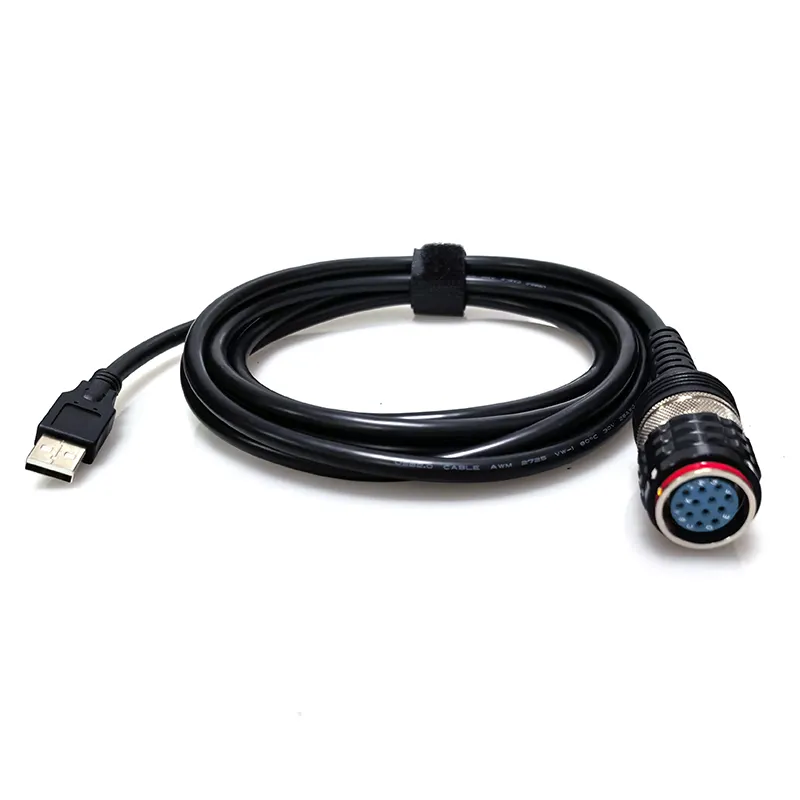 Wholesales Custom High Quality USB A Male To 12pin Adapter Cable Replacement For Volvo 88890305 VOCOM