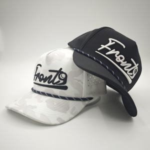 Casquettes de golf imperméables tendance en gros, 5 panneaux, logo brodé 3D, perforées, snapback, personnalisées, sport, baseball, motif léopard, Dobby - Product Image 5