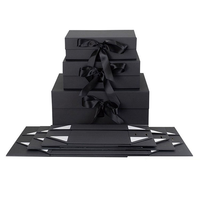 Caja de Regalo Cuadrada de Cartón Reciclable de Alta Gama Personalizada, Embalaje Rígido para Juguetes con Forro de Esponja en Relieve y Ventanas Transparentes