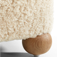 Fabricant en gros de repose-pieds modernes, petits, rectangulaires, poufs, tabourets ottoman pour le salon