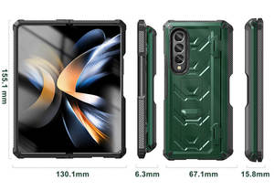 Heavy Duty Armor Design Funda para teléfono móvil para <span class=keywords><strong>Samsung</strong></span> Galaxy Z <span class=keywords><strong>Fold</strong></span> <span class=keywords><strong>4</strong></span> y 3 Últimos accesorios con embalaje en caja - Product Image 5