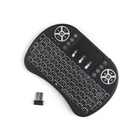 Control Remoto Inalámbrico Táctil con Retroiluminación de Teclado de 3 Colores y Air Mouse para Smart TV Box, Escritorio y PC
