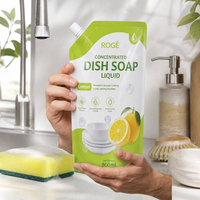 Sachets souples personnalisés en gros pour détergent liquide vaisselle – Emballage pour détergent de cuisine