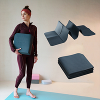 Tapis de yoga pliant en TPE imprimé durable de haute qualité personnalisé tapis de yoga de camping antidérapant durable fabriqué en usine