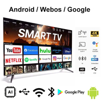 Televisor Inteligente QLED 4K UHD de 100 Pulgadas al por Mayor, Android 15/16, Pantalla LED sin Marco, Precio de Fábrica para Reuniones, Hoteles, Hogar, OEM