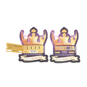 Tickets de loterie de bingo à tirage personnalisé avec plusieurs fenêtres et languettes à déchirer, à fort gain - Product Image 4