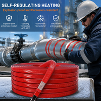 Câble chauffant autorégulateur 15W 25W 35W, câble chauffant électrique industriel pour la protection contre le gel des pipelines et des réservoirs
