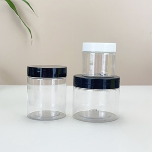 Wide-Mouth 250ml Clear <b>Plastic</b> Container for Skin Care Face Cream Lipstick Craft 200g Capacity Durable Personal Care Storage <b>Jar</b> - Product Image 2
